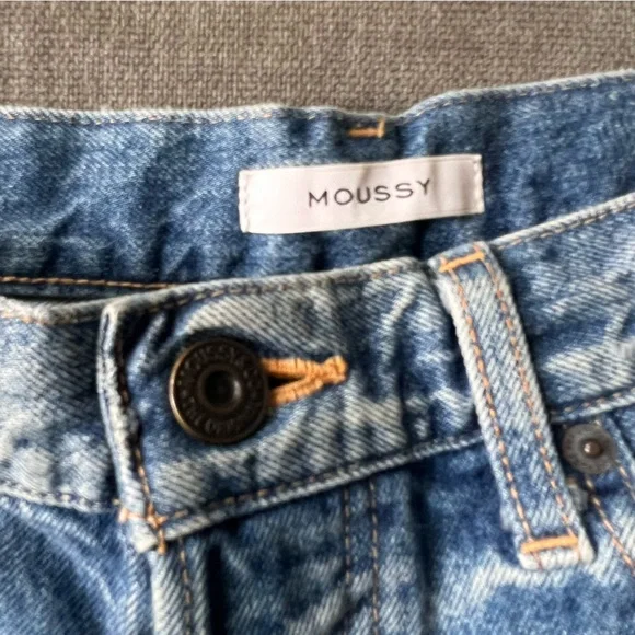 Moussy Distressed Skinny Jeans Light Wash Japanese Denim 27 - Picture 6 of 7